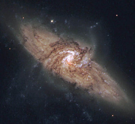 Spiral Galaxy Pair NGC 3314