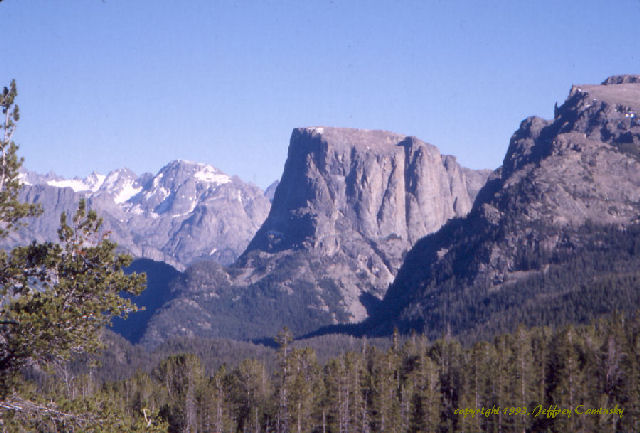 Squaretop Mountain from the Trail to Twin Lakes, Wyoming